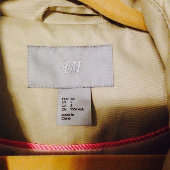 H&M trench coat us size 2 - Picture 2 of 4